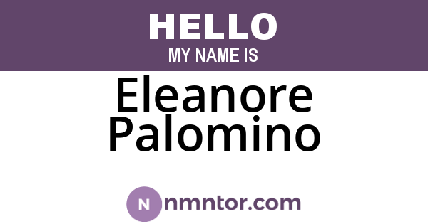 Eleanore Palomino