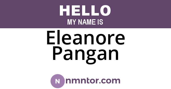 Eleanore Pangan