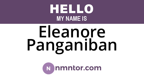 Eleanore Panganiban