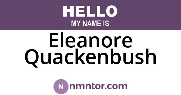 Eleanore Quackenbush
