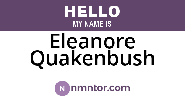 Eleanore Quakenbush