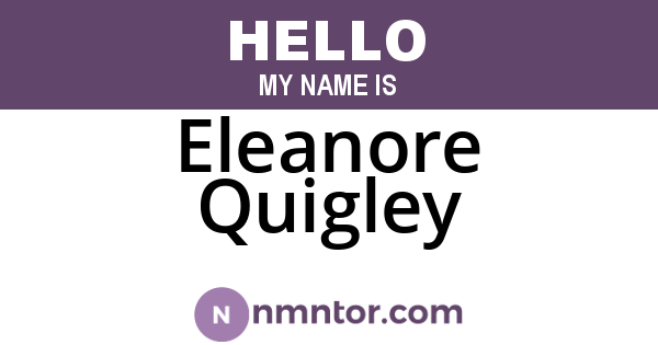 Eleanore Quigley