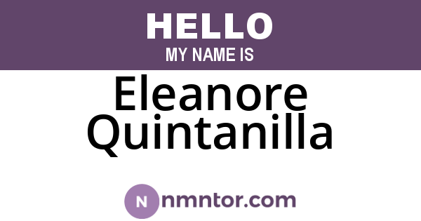 Eleanore Quintanilla