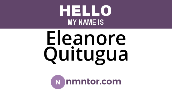 Eleanore Quitugua