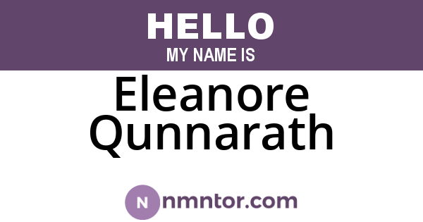 Eleanore Qunnarath
