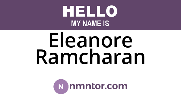 Eleanore Ramcharan