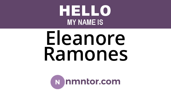 Eleanore Ramones