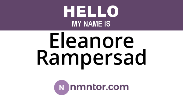 Eleanore Rampersad