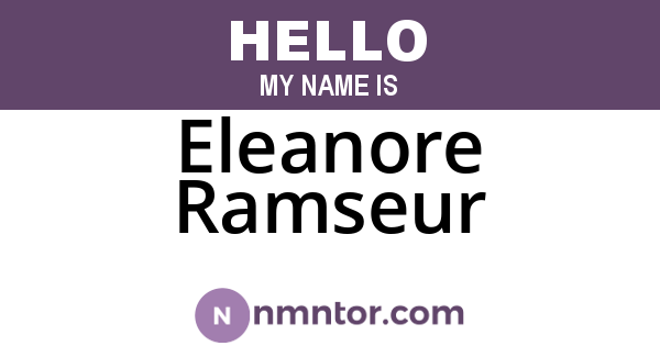 Eleanore Ramseur