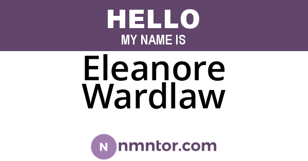 Eleanore Wardlaw