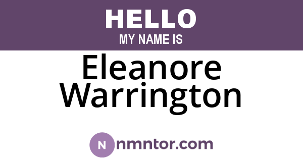 Eleanore Warrington