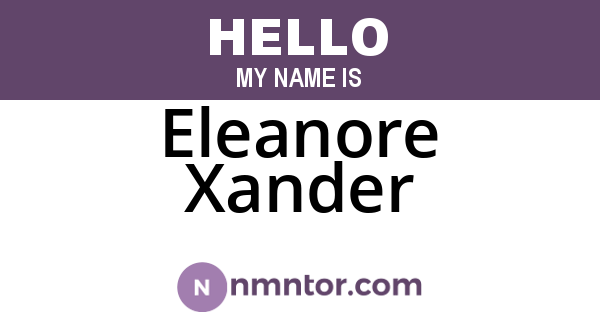 Eleanore Xander