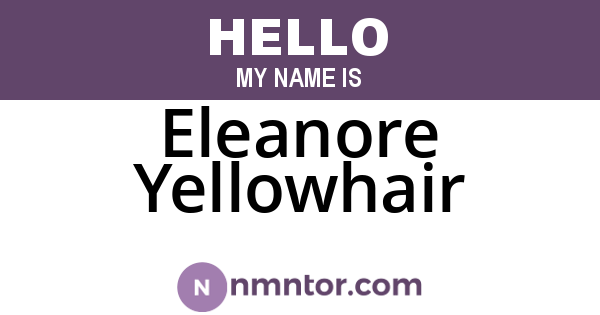 Eleanore Yellowhair