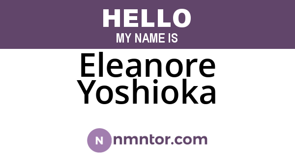 Eleanore Yoshioka