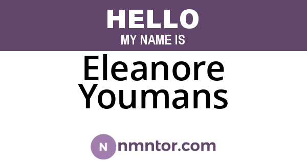 Eleanore Youmans