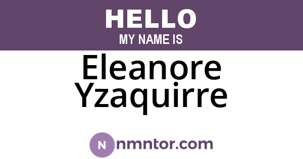 Eleanore Yzaquirre