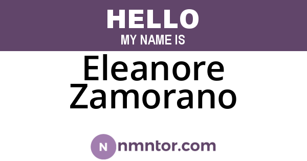 Eleanore Zamorano