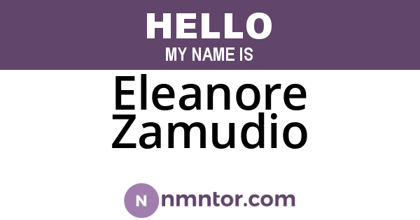 Eleanore Zamudio