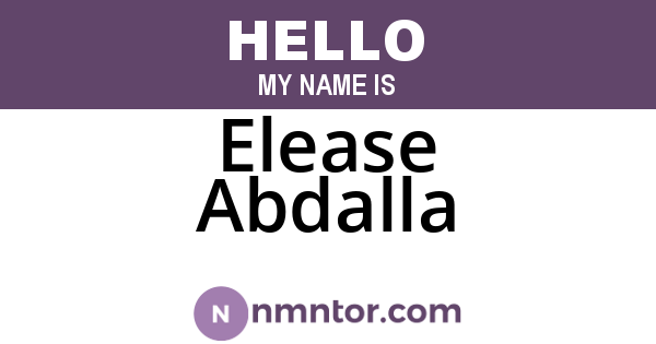 Elease Abdalla