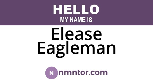 Elease Eagleman