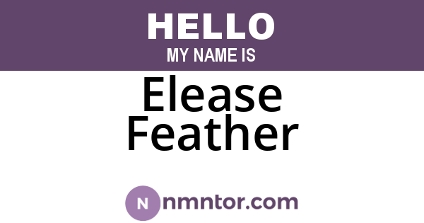 Elease Feather