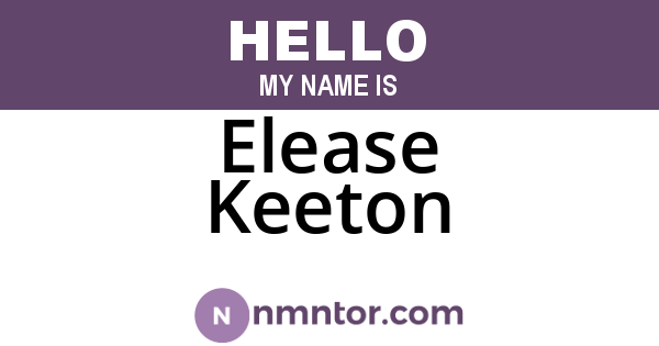 Elease Keeton