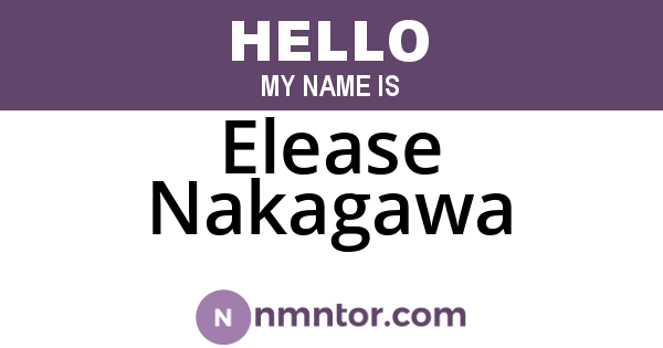 Elease Nakagawa