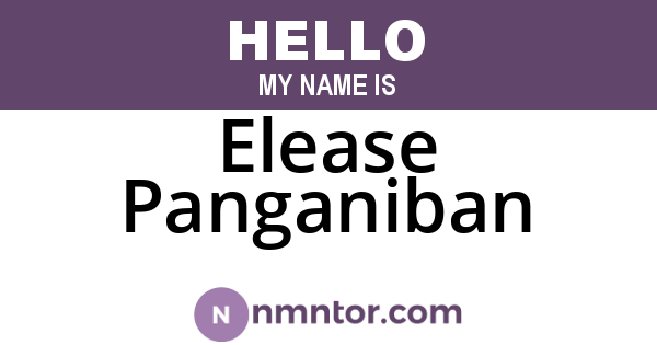 Elease Panganiban