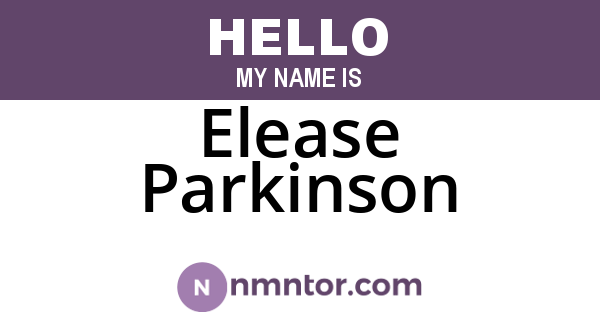 Elease Parkinson