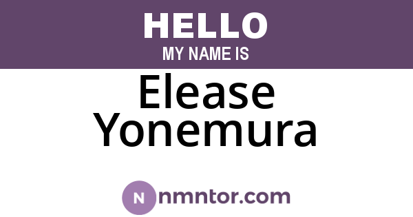 Elease Yonemura