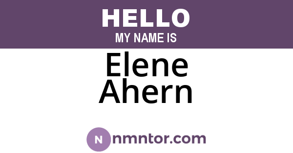 Elene Ahern
