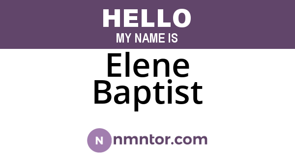 Elene Baptist