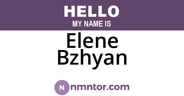 Elene Bzhyan