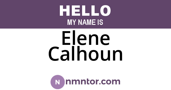 Elene Calhoun