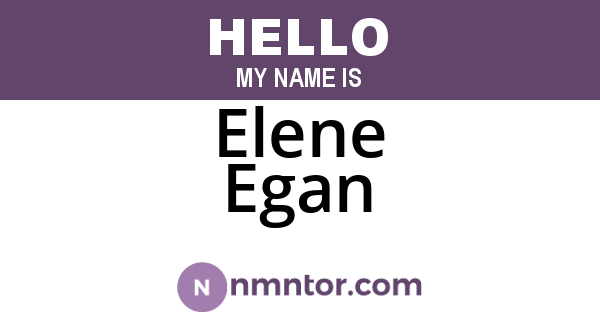 Elene Egan