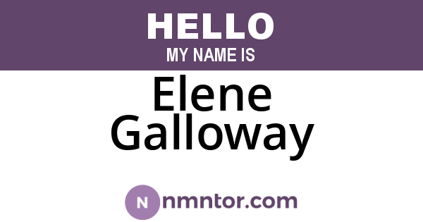 Elene Galloway