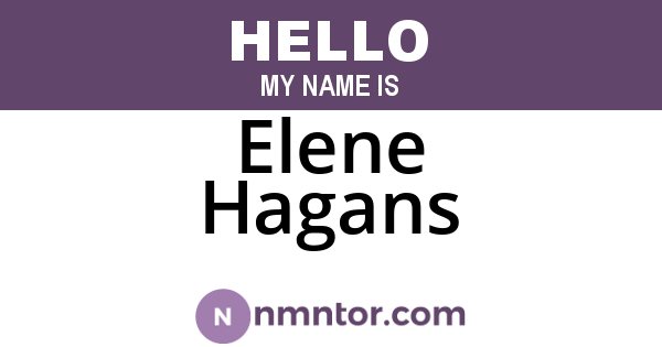 Elene Hagans
