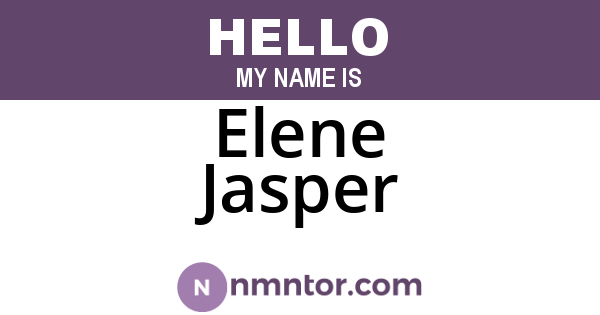 Elene Jasper