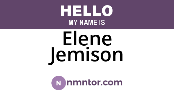 Elene Jemison