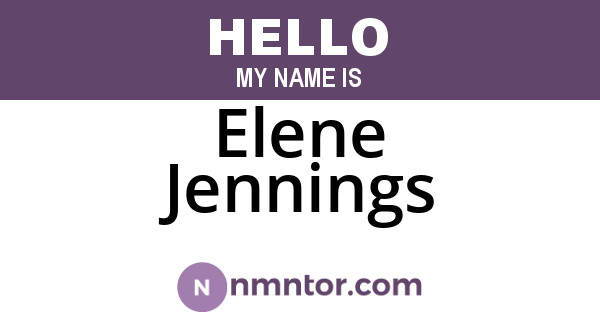 Elene Jennings