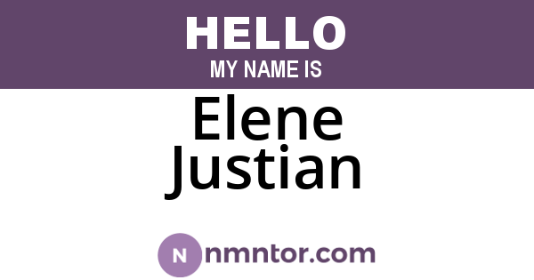 Elene Justian