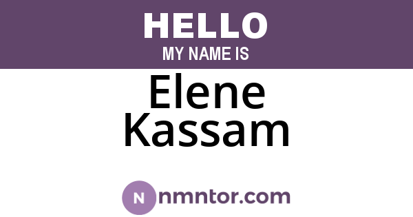 Elene Kassam