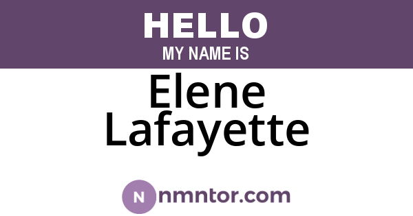Elene Lafayette