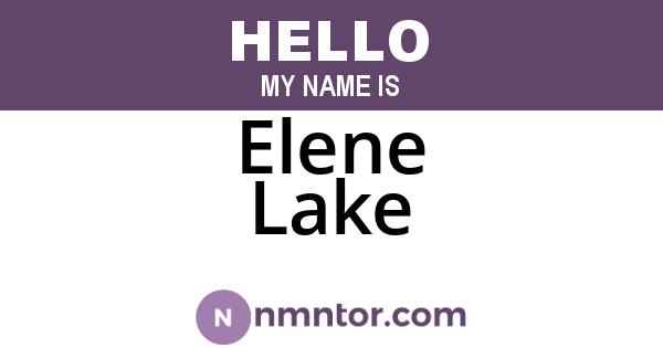 Elene Lake
