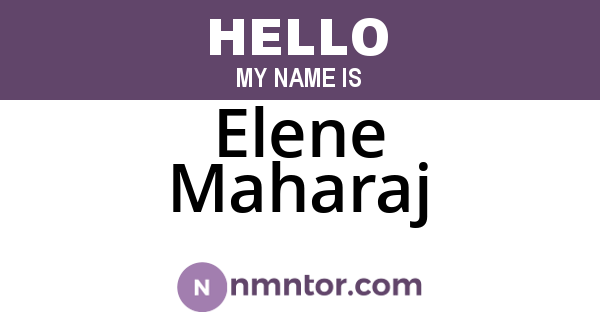 Elene Maharaj