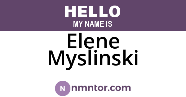 Elene Myslinski