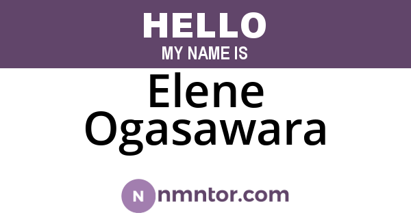 Elene Ogasawara