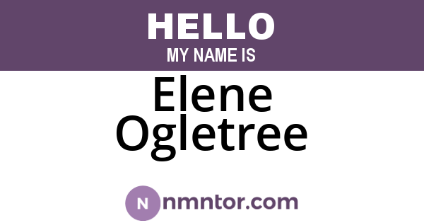 Elene Ogletree