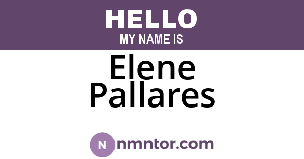 Elene Pallares