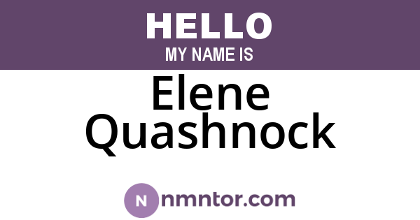 Elene Quashnock